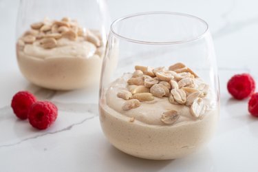 Mousse au beurre de cacahuète riche en protéines