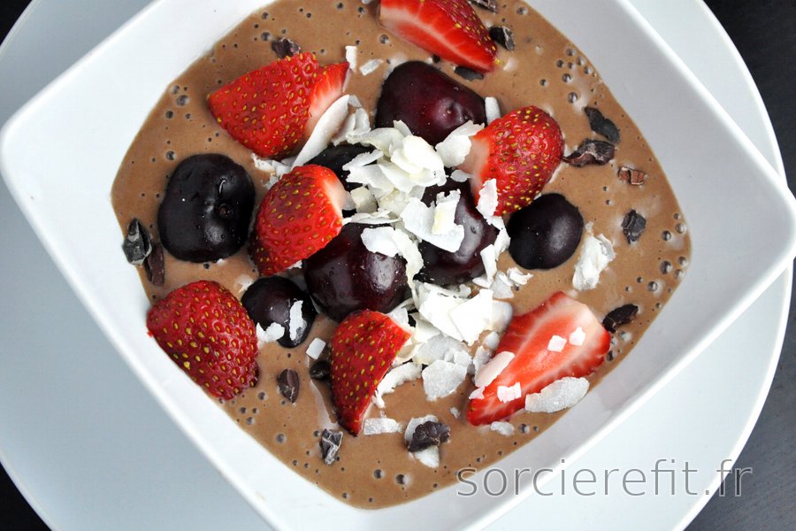 Glace équilibrée au cacao (sans gluten ni sucre)