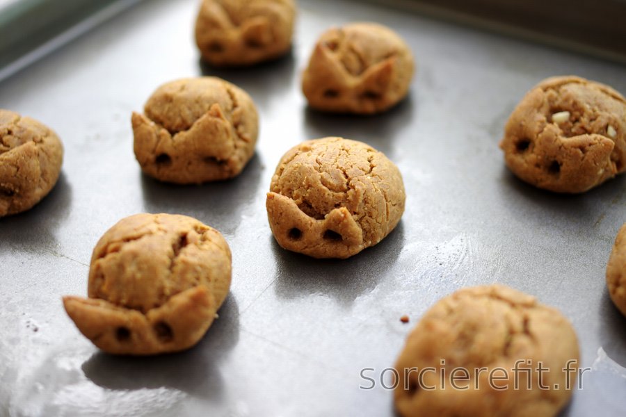Cookies 3 ingrédients au beurre de cacahuètes (sans gluten)