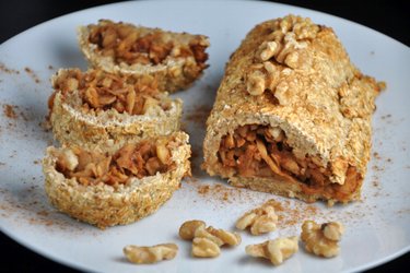 Strudel équilibré aux pommes et flocons d’avoine