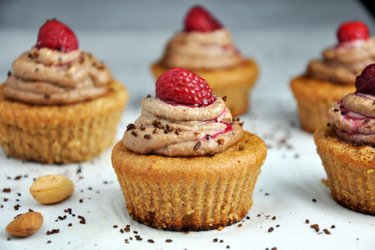 Cupcakes aux amandes et crème noix de cajou/café (sans gluten)