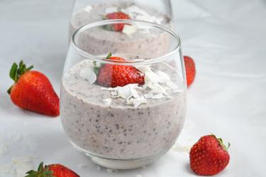 Overnight Oats sains aux fraises