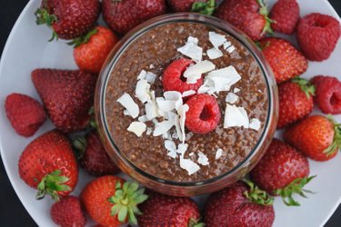 Pudding sain au chocolat et graines de chia