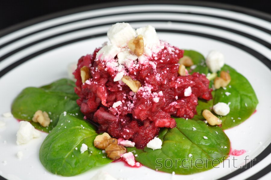 Salade de betterave, pomme et feta