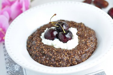 Porridge de quinoa, café et cacao