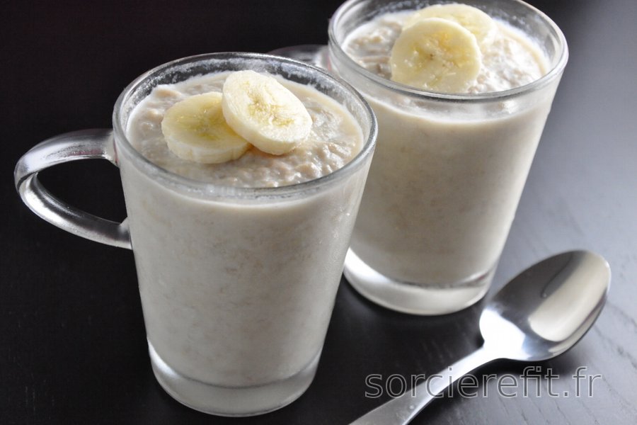 Pudding banane-noix de coco (sans sucre ni gluten)