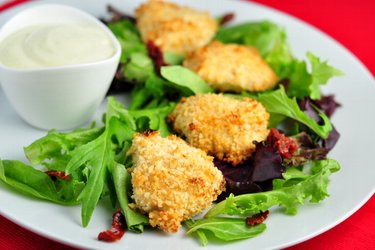 Nuggets de poulet en croute de yahourt au four