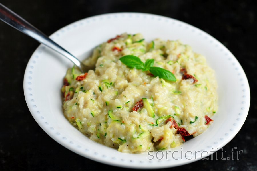 Risotto de courgette léger et crémeux