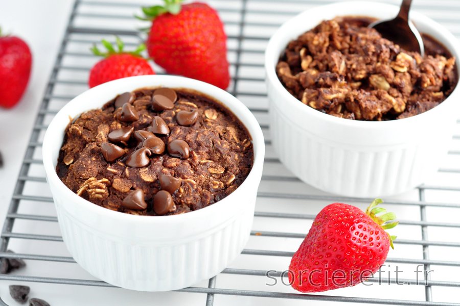 Porridge Brownie au four