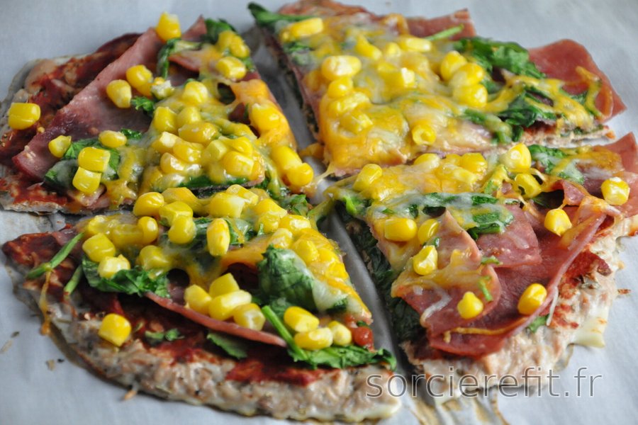 Pâte à pizza au thon allégée