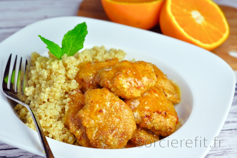 Blancs de poulet à l'orange et au quinoa