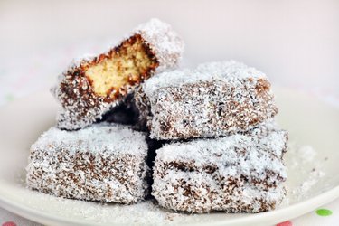 Lamingtons à la coco sains