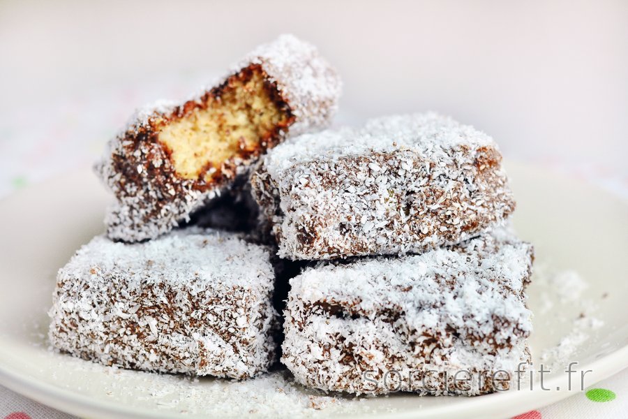 Lamingtons à la coco sains