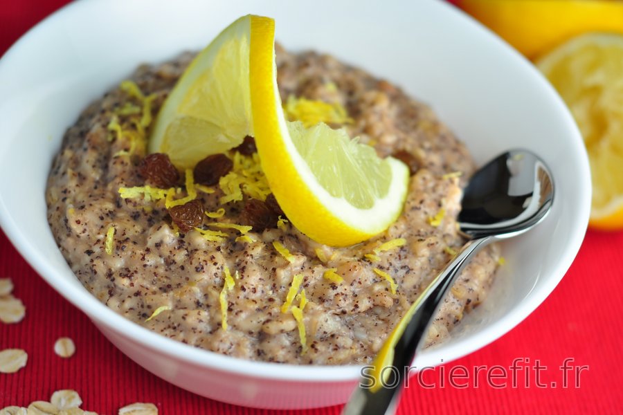 Porridge parfait aux graines de pavot et au citron