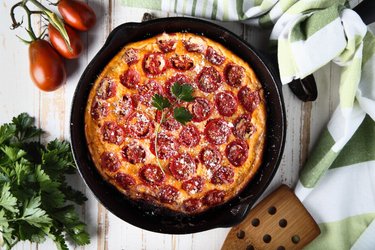 Frittata de tomates low-carb