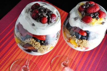 Parfaits sains au quinoa