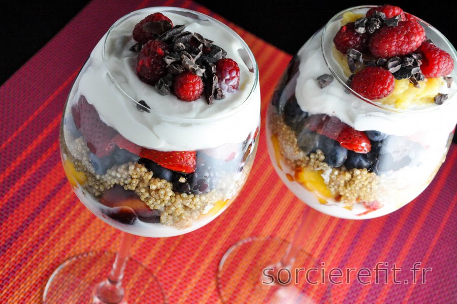 Parfaits sains au quinoa