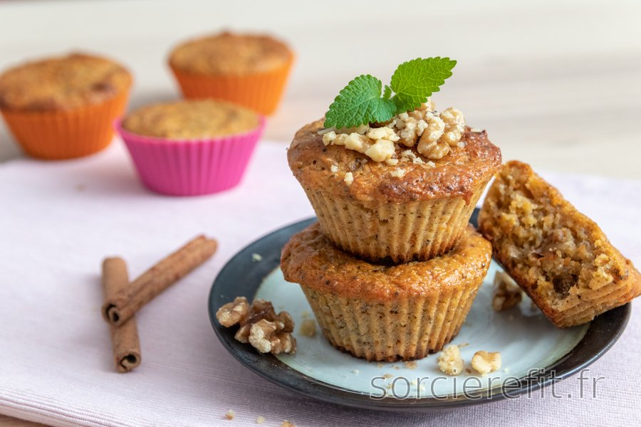 Muffins sains à la carotte (à base de farine d'épeautre)