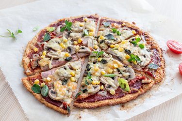 Pizza facile et saine à base de fromage blanc et d'avoine
