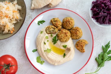 Falafels au four et houmous