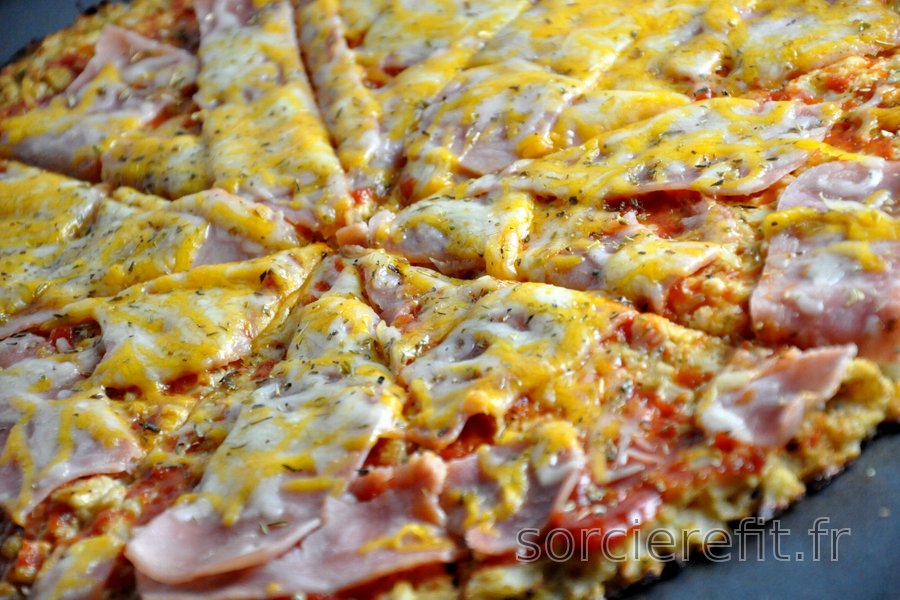 Pizza au chou-fleur saine