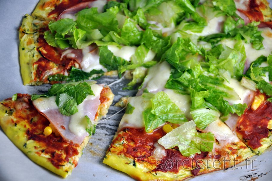 Pâte à pizza saine à la courgette | sorcierefit.fr