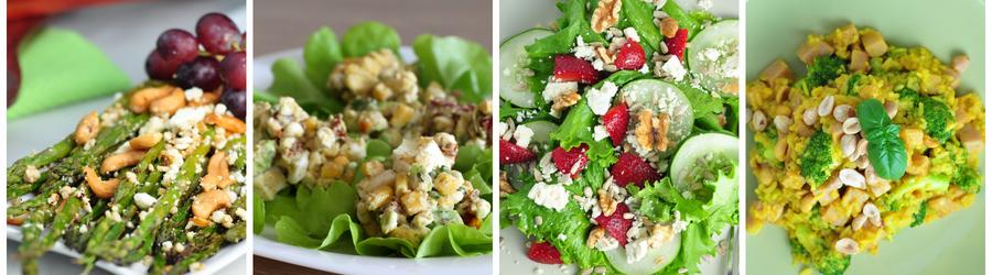 Recettes de salades pauvres en glucides